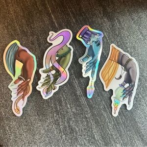 Witch Hands Holographic Sticker Set (4)